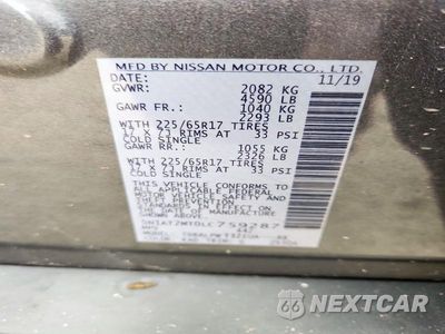 Zdjęcie 12 z 12 samochodu: 2020 NISSAN ROGUE S VIN:5N1AT2MT0LC759287 - miniatura