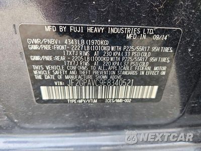 Zdjęcie 13 z 13 samochodu: 2014 SUBARU XV CROSSTREK 2.0 PREMIUM VIN:JF2GPAVC9E8340521 - miniatura