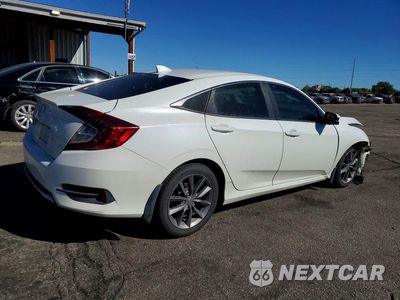 Trzecie zdjęcie samochodu z tyłu: 2019 HONDA CIVIC EX VIN:19XFC1F33KE015269 - miniatura