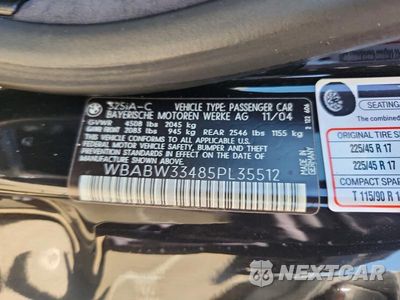 Zdjęcie 12 z 12 samochodu: 2005 BMW 325 CI VIN:WBABW33485PL35512 - miniatura