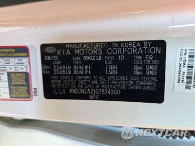 Zdjęcie 13 z 13 samochodu: 2016 KIA SOUL BASE VIN:KNDJN2A21G7834300 - miniatura