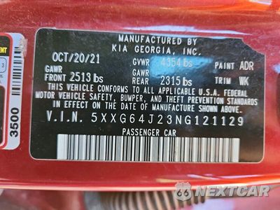 Zdjęcie 12 z 12 samochodu: 2022 KIA K5 GT LINE VIN:5XXG64J23NG121129 - miniatura