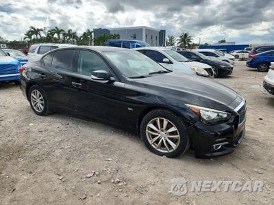 Czwarte zdjęcie samochodu z boku: 2017 INFINITI Q50 3.0T PREMIUM VIN:JN1EV7AR8HM835199 - miniatura