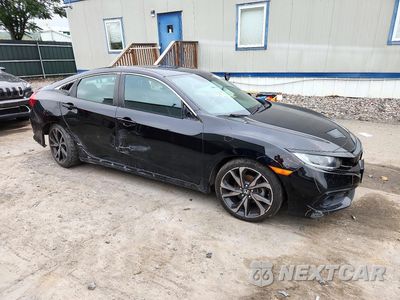 Czwarte zdjęcie samochodu z boku: 2021 HONDA CIVIC SPORT VIN:2HGFC2F88MH520881 - miniatura