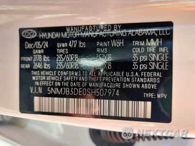 Zdjęcie 13 z 13 samochodu: 2025 HYUNDAI TUCSON SEL VIN:5NMJB3DE0SH507974 - miniatura