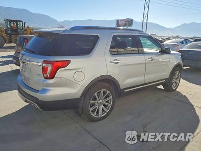 Trzecie zdjęcie samochodu z tyłu: 2017 FORD EXPLORER LIMITED VIN:1FM5K8F84HGC33261 - miniatura