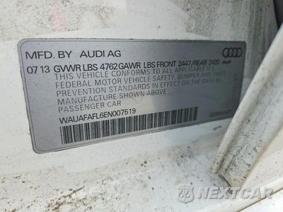 Zdjęcie 12 z 12 samochodu: 2014 AUDI A4 PREMIUM VIN:WAUAFAFL6EN007519 - miniatura