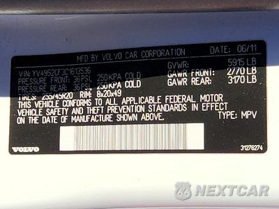 Zdjęcie 13 z 13 samochodu: 2012 VOLVO XC90 R DESIGN VIN:YV4952CF3C1613536 - miniatura