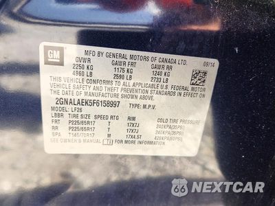 Zdjęcie 13 z 13 samochodu: 2015 CHEVROLET EQUINOX LS VIN:2GNALAEK5F6158997 - miniatura