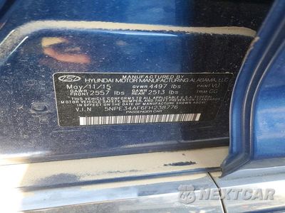 Zdjęcie 12 z 12 samochodu: 2015 HYUNDAI SONATA LIMITED VIN:5NPE34AF6FH238776 - miniatura