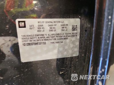 Zdjęcie 12 z 12 samochodu: 2017 CHEVROLET MALIBU LS VIN:1G1ZB5ST8HF281150 - miniatura
