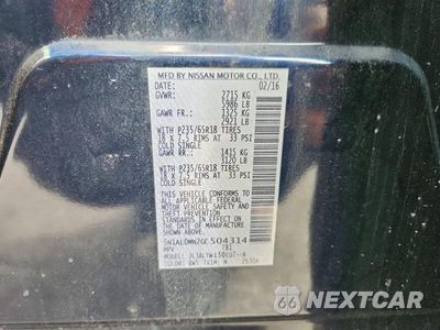 Zdjęcie 13 z 13 samochodu: 2016 INFINITI QX60 BASE VIN:5N1AL0MN2GC504314 - miniatura