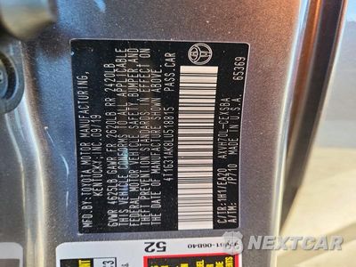 Zdjęcie 13 z 13 samochodu: 2020 TOYOTA CAMRY SE VIN:4T1G31AK8LU518815 - miniatura