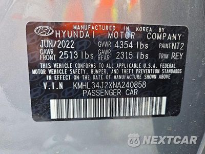 Zdjęcie 12 z 12 samochodu: 2022 HYUNDAI SONATA LIMITED VIN:KMHL34J2XNA240858 - miniatura