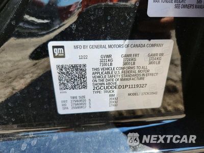Zdjęcie 12 z 12 samochodu: 2023 CHEVROLET SILVERADO K1500 LT VIN:2GCUDDED1P1119327 - miniatura