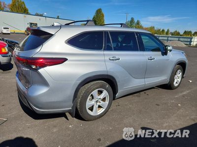 Trzecie zdjęcie samochodu z tyłu: 2020 TOYOTA HIGHLANDER HYBRID VIN:5TDBBRCHXLS512374 - miniatura