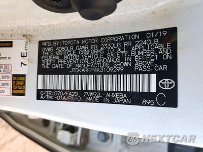 Zdjęcie 12 z 12 samochodu: 2019 TOYOTA PRIUS PRIME PLUS VIN:JTDKARFP4K3109299 - miniatura
