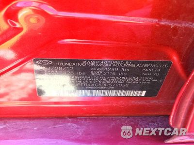 Zdjęcie 12 z 12 samochodu: 2013 HYUNDAI SONATA GLS VIN:5NPEB4AC5DH572058 - miniatura