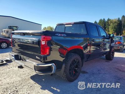 Trzecie zdjęcie samochodu z tyłu: 2020 CHEVROLET SILVERADO K1500 LT VIN:3GCUYDED2LG428035 - miniatura