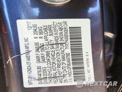 Zdjęcie 12 z 12 samochodu: 2018 HONDA ACCORD TOURING VIN:1HGCV2F98JA007582 - miniatura