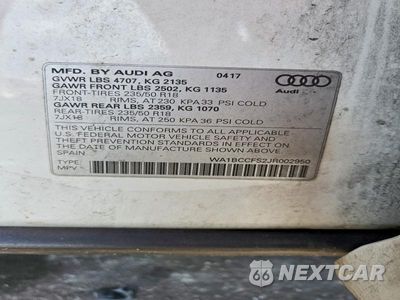 Zdjęcie 13 z 13 samochodu: 2018 AUDI Q3 PREMIUM VIN:WA1BCCFS2JR002950 - miniatura