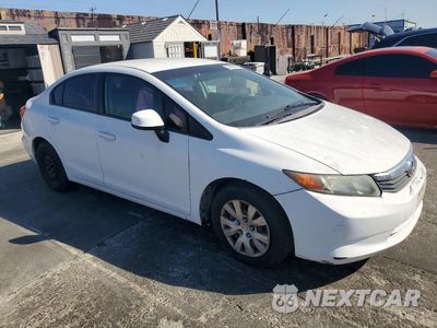 Czwarte zdjęcie samochodu z boku: 2012 HONDA CIVIC LX VIN:2HGFB2F58CH335348 - miniatura