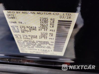 Zdjęcie 13 z 13 samochodu: 2016 NISSAN MURANO SV VIN:5N1AZ2MH1GN126611 - miniatura