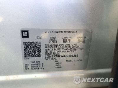 Zdjęcie 13 z 13 samochodu: 2018 CHEVROLET TRAVERSE VIN:1GNERGKW3JJ105253 - miniatura