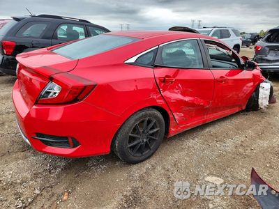 Trzecie zdjęcie samochodu z tyłu: 2020 HONDA CIVIC LX VIN:2HGFC2F6XLH548291 - miniatura