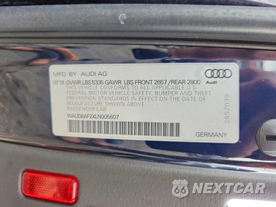 Zdjęcie 12 z 12 samochodu: 2020 AUDI A6 PREMIUM VIN:WAUD8AF2XLN005607 - miniatura