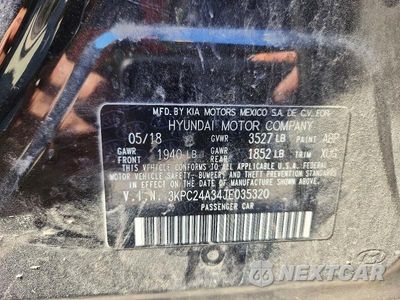 Zdjęcie 12 z 12 samochodu: 2018 HYUNDAI ACCENT SE VIN:3KPC24A34JE035320 - miniatura