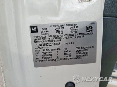 Zdjęcie 13 z 13 samochodu: 2012 GMC ACADIA DENALI VIN:1GKKVTED2CJ180558 - miniatura