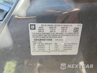 Zdjęcie 13 z 13 samochodu: 2013 CHEVROLET EQUINOX LS VIN:2GNALBEK8D1164602 - miniatura