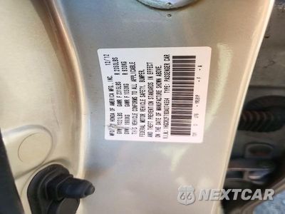 Zdjęcie 12 z 12 samochodu: 2013 HONDA ACCORD EX VIN:1HGCR2F79DA074554 - miniatura