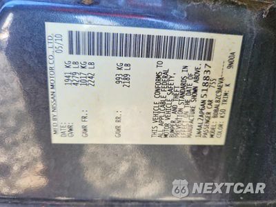 Zdjęcie 12 z 12 samochodu: 2010 NISSAN ALTIMA 2.5 VIN:1N4AL2AP6AN518837 - miniatura