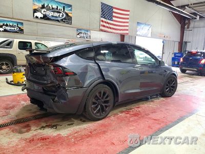 Trzecie zdjęcie samochodu z tyłu: 2022 TESLA MODEL X VIN:7SAXCAE58NF356756 - miniatura