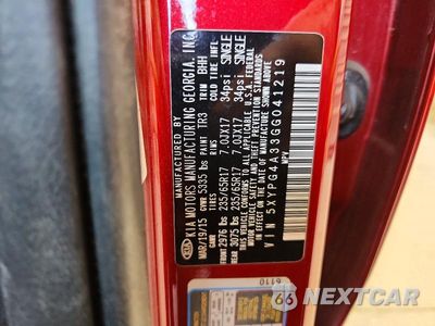 Zdjęcie 13 z 13 samochodu: 2016 KIA SORENTO LX VIN:5XYPG4A33GG041219 - miniatura