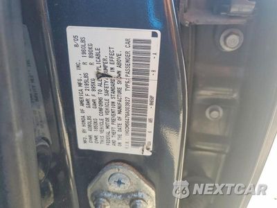 Zdjęcie 12 z 12 samochodu: 2006 HONDA ACCORD LX VIN:1HGCM56476A003927 - miniatura