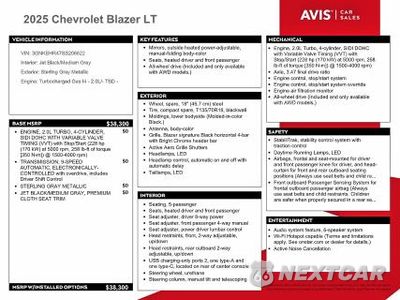 Zdjęcie 13 z 14 samochodu: 2025 CHEVROLET BLAZER 2LT VIN:3GNKBHR47SS206622 - miniatura