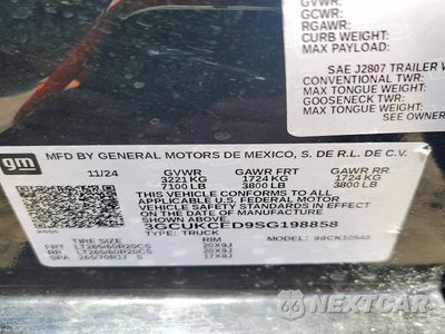 Zdjęcie 12 z 12 samochodu: 2025 CHEVROLET SILVERADO K1500 TRAIL BOSS CUSTOM VIN:3GCUKCED9SG198858 - miniatura