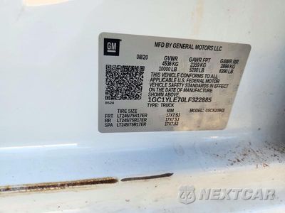 Zdjęcie 13 z 13 samochodu: 2020 CHEVROLET SILVERADO K2500 HEAVY DUTY VIN:1GC1YLE70LF322885 - miniatura