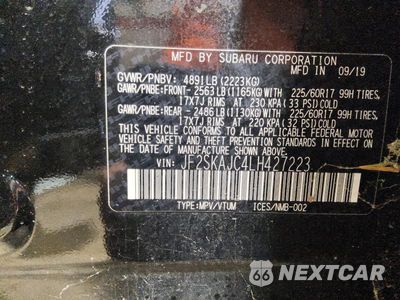 Zdjęcie 12 z 12 samochodu: 2020 SUBARU FORESTER PREMIUM VIN:JF2SKAJC4LH427223 - miniatura