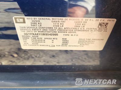 Zdjęcie 13 z 13 samochodu: 2011 CADILLAC SRX LUXURY COLLECTION VIN:3GYFNAEY0BS542995 - miniatura