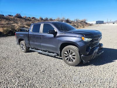 Czwarte zdjęcie samochodu z boku: 2023 CHEVROLET SILVERADO K1500 RST VIN:1GCUDEEDXPZ125883 - miniatura