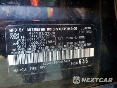 Zdjęcie 13 z 13 samochodu: 2023 MITSUBISHI OUTLANDER SEL VIN:JA4J4VA88PZ044483 - miniatura