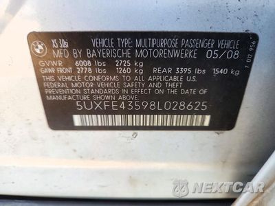 Zdjęcie 13 z 13 samochodu: 2008 BMW X5 3.0I VIN:5UXFE43598L028625 - miniatura