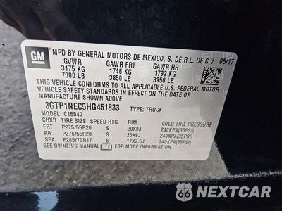 Zdjęcie 13 z 14 samochodu: 2017 GMC SIERRA C1500 SLT VIN:3GTP1NEC5HG451833 - miniatura