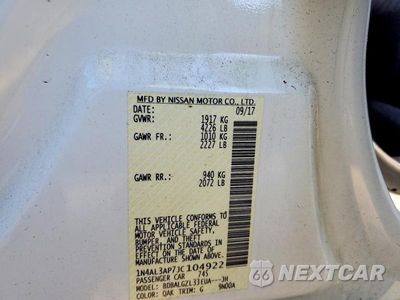 Zdjęcie 12 z 12 samochodu: 2018 NISSAN ALTIMA 2.5 S VIN:1N4AL3AP7JC104922 - miniatura
