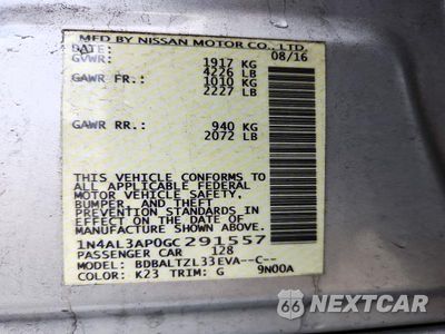 Zdjęcie 13 z 13 samochodu: 2016 NISSAN ALTIMA 2.5 SL VIN:1N4AL3AP0GC291557 - miniatura