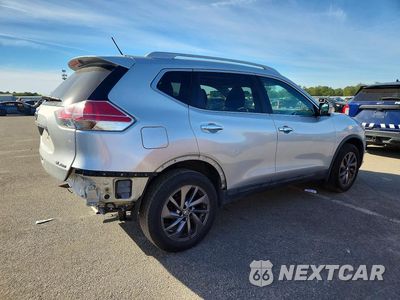 Trzecie zdjęcie samochodu z tyłu: 2016 NISSAN ROGUE SL VIN:5N1AT2MV7GC914327 - miniatura